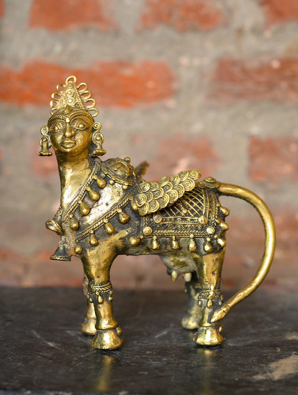 Load image into Gallery viewer, Dhokra Craft Curio - Mythical Animal