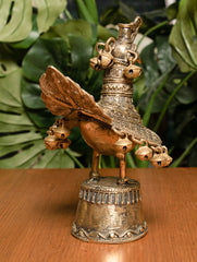 Dhokra Craft Curio - Peacock - The India Craft House