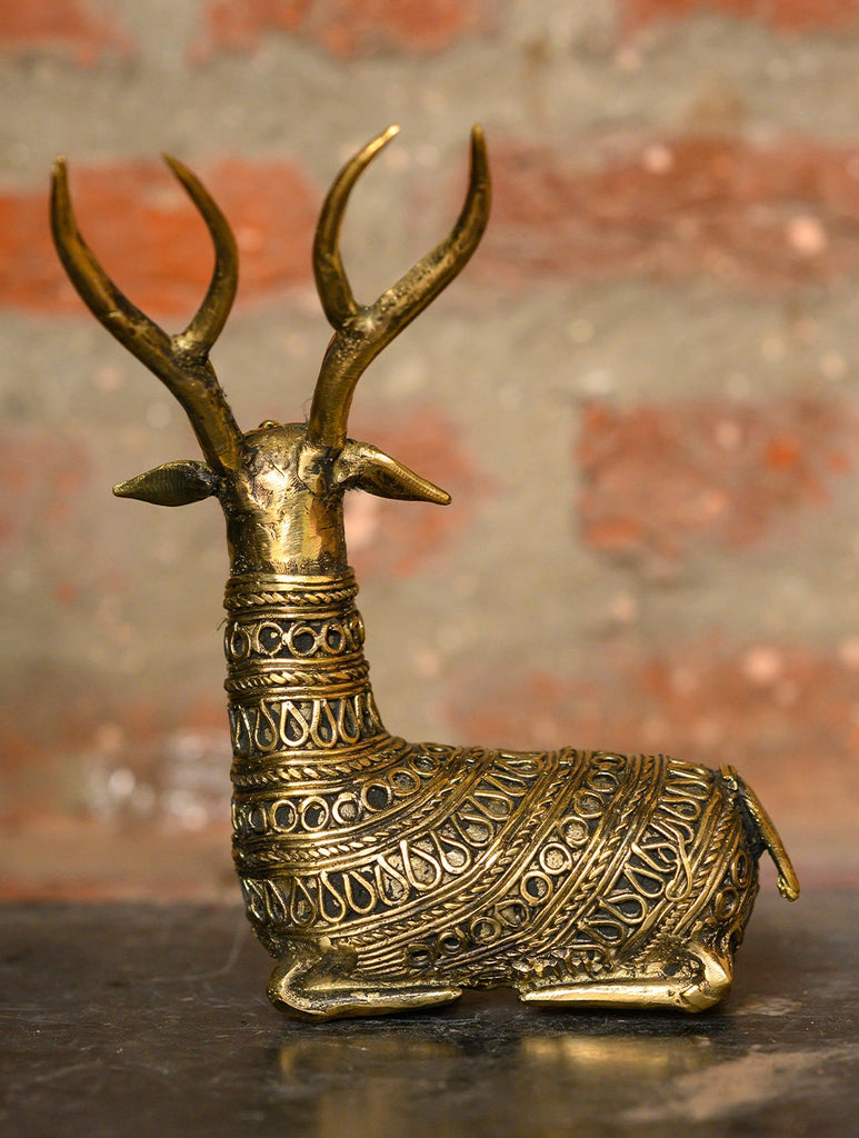 Dhokra Craft Curio - Reindeer