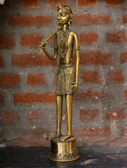 Dhokra Craft Curio - Rural Worker (Tall)