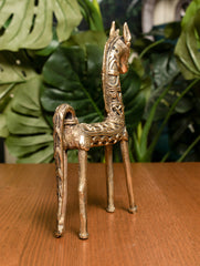 Dhokra Craft Curio (Large) - Horse - The India Craft House