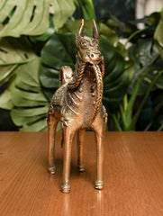 Dhokra Craft Curio (Large) - Horse - The India Craft House