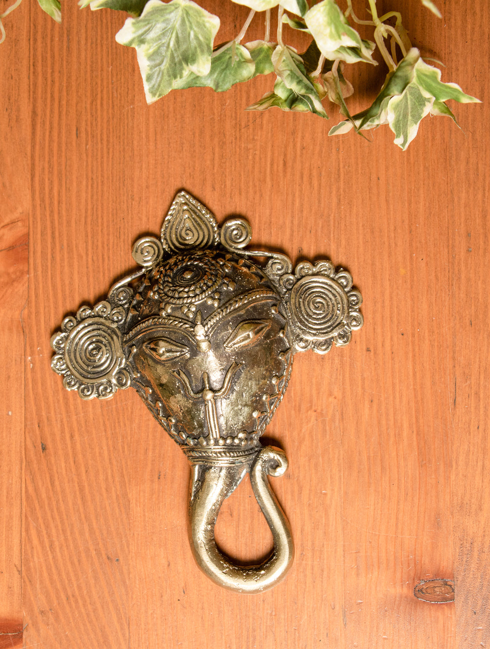 Dhokra Craft Door Décor Artifact - Ganesha - The India Craft House