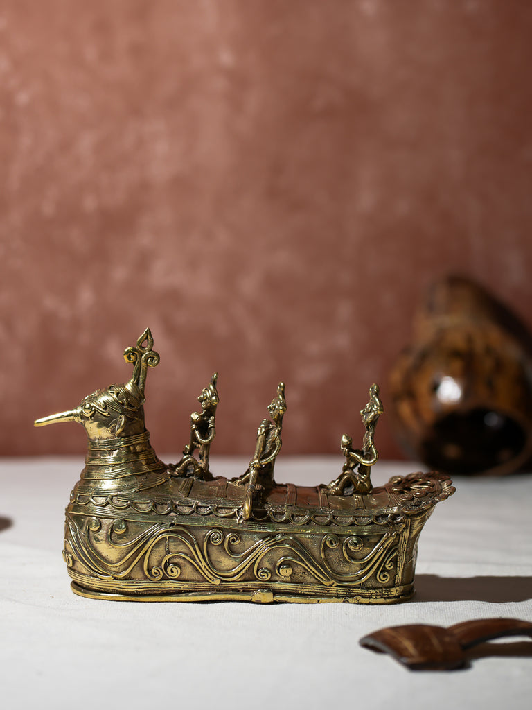 Dhokra Craft Curio - Rowing The Boat