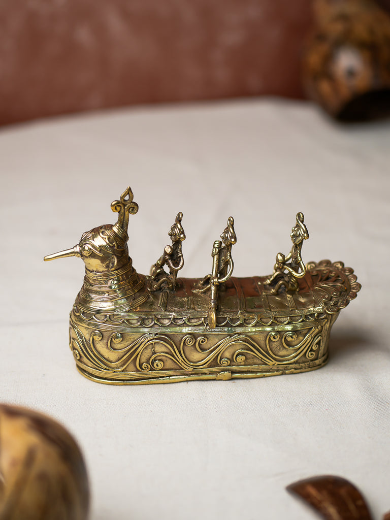 Dhokra Craft Curio - Rowing The Boat