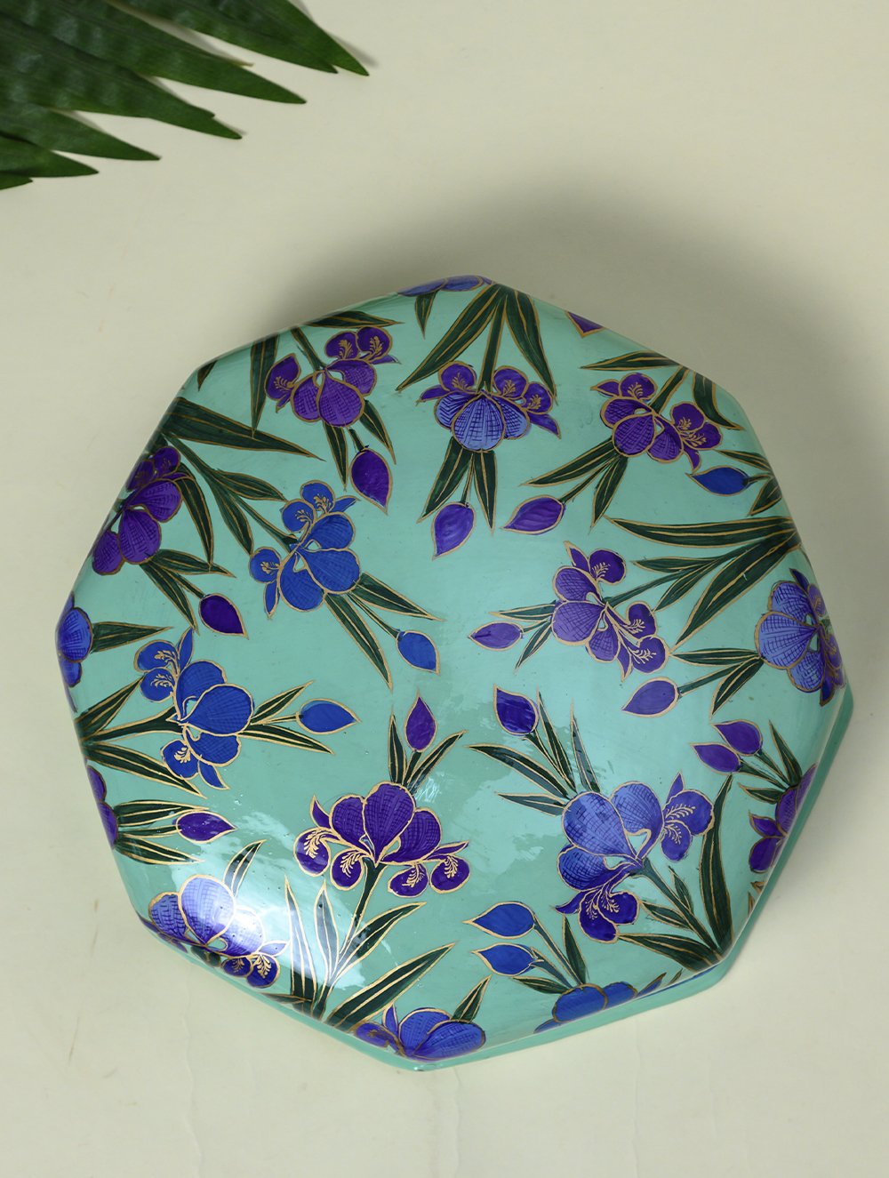Exclusive Kashmiri Art Papier Mache Decorative Box - Floral Charm (Large)