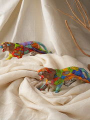 Exclusive Gond Art Tiger Curio - Forest Wanderer