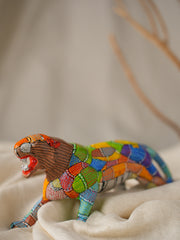 Exclusive Gond Art Tiger Curio - Forest Wanderer