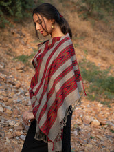 Load image into Gallery viewer, Exclusive, Soft Himachal Wool Stole - 6 Panels, Beige