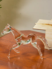 Fine Crystal Glass Curio - Horse