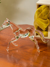Fine Crystal Glass Curio - Horse