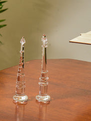 Fine Crystal Glass Curio - Musical Instruments (Set of 2)