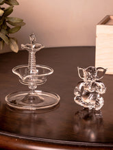 Fine Crystal Glass Ganesha + Samay (Set of 2)