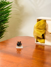 Fine Crystal Glass Ganesha (Small) - Black