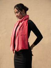 Load image into Gallery viewer, Fine, Soft Kashmiri Ombre Wool Stole - Shaded Peach