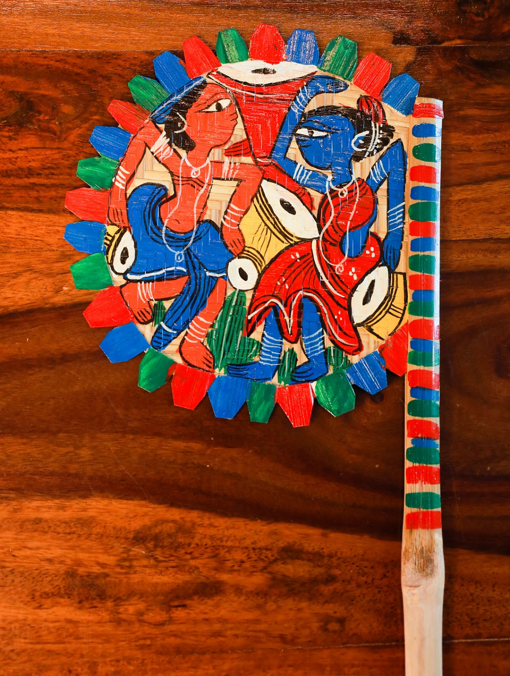 Hand Painted Fan - Musicians (Set of 2)