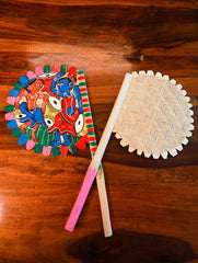 Hand Painted Fan - Musicians (Set of 2)