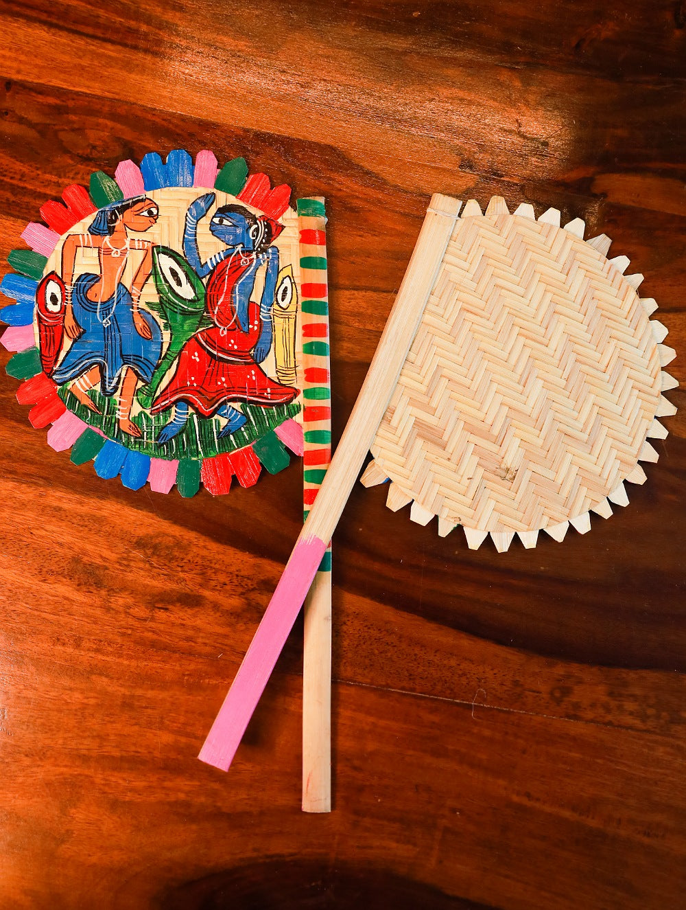 Hand Painted Fan - Musicians (Set of 2)