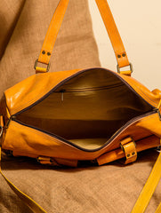 Handcrafted Jawaja Leather Tote / Laptop / Utility Bag with Patchwork