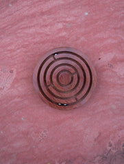 Handcrafted Wooden Game - Ball-In-A-Maze Puzzle - Dia 4"