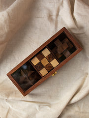 Handcrafted Wooden Puzzles With Box (Set of 3)