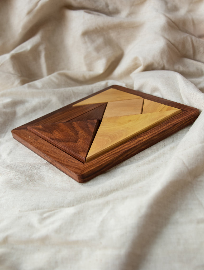 Handcrafted Wooden Tangram Puzzle