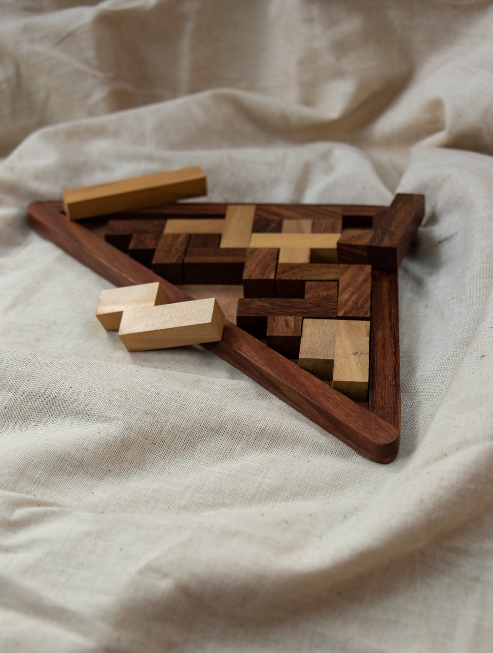 Handcrafted Wooden Tangram Puzzle