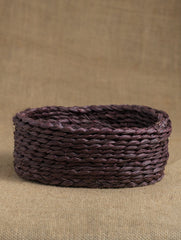 Handcrafted Sabai Grass Multi-Utility Basket - Dull Purple