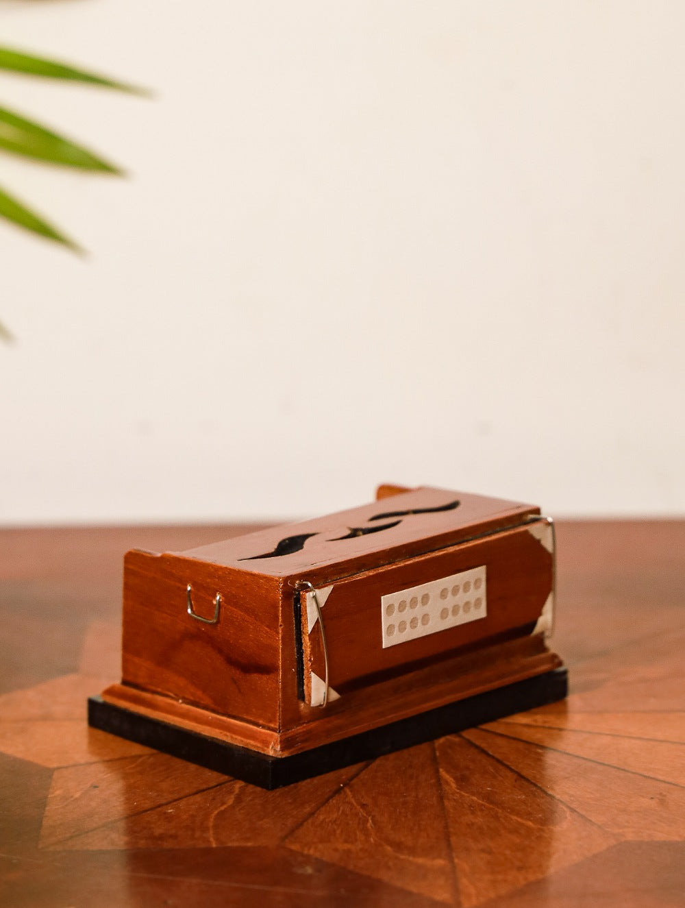 Handcrafted Wooden Miniature Musical Instrument - Harmonium