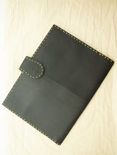 Handcrafted Leather Utility Folder with Hand Stitch Detail - The India Craft House