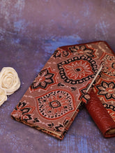 Handmade Ajrakh Large Travel Wallet & Notebook Diary (Set of 2)