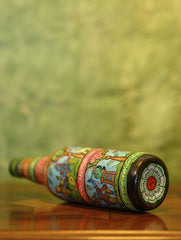 Handpainted Pattachitra Art Curio - Krishna Theme
