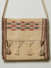 Load image into Gallery viewer, Handwoven Jute Sling Bag With Tassles - Geometrics