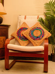 Jute Cushion Covers - Circle (Set of 2)