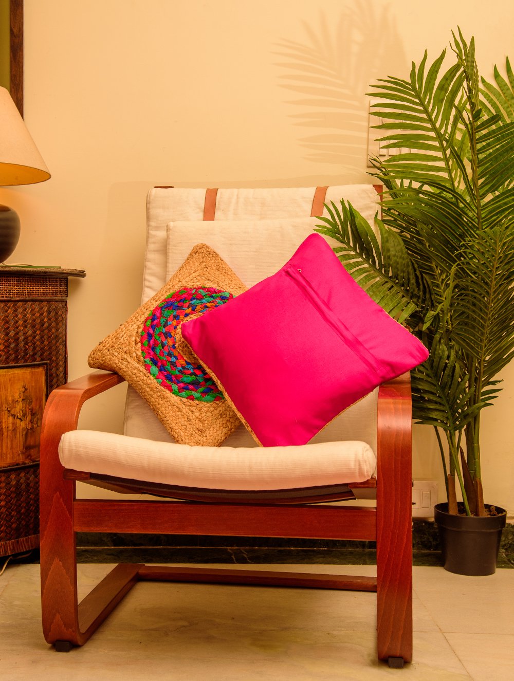 Jute Cushion Covers - Circle (Set of 2)