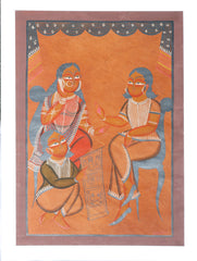 Kalighat Painting with Mount - The India Craft House