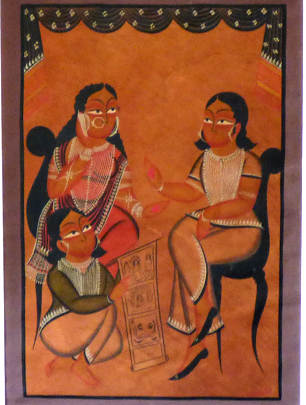 Kalighat Painting with Mount - The India Craft House