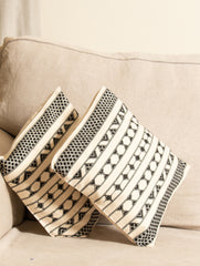 Kashida Embroidered Cushion Covers - Small (Set of 2) - The India Craft House