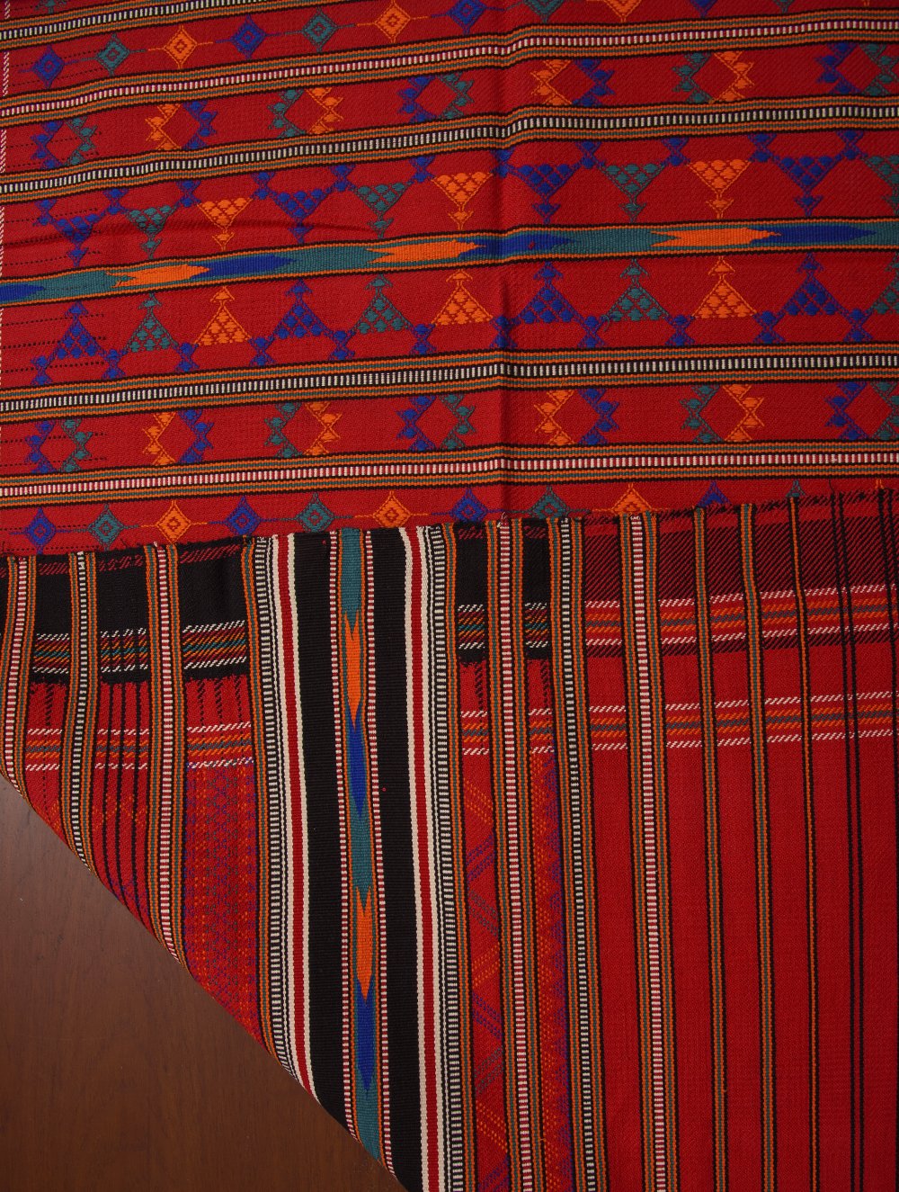 Kashida Pattu Woven Table Runner - Large