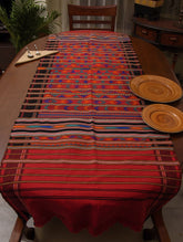 Kashida Pattu Woven Table Runner - Large