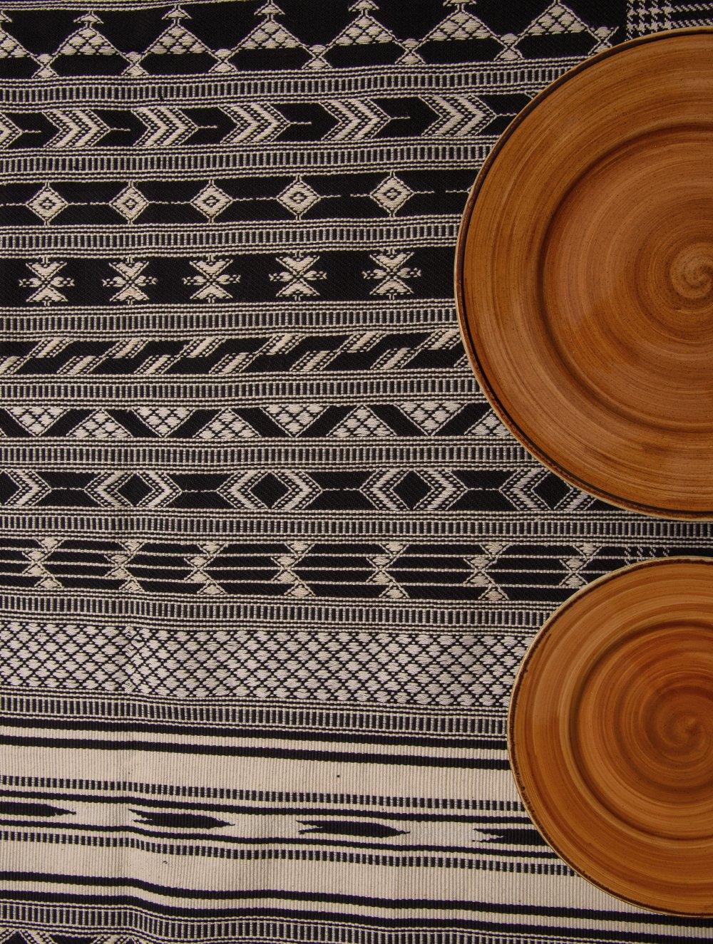 Kashida Pattu Woven Table Runner - Large