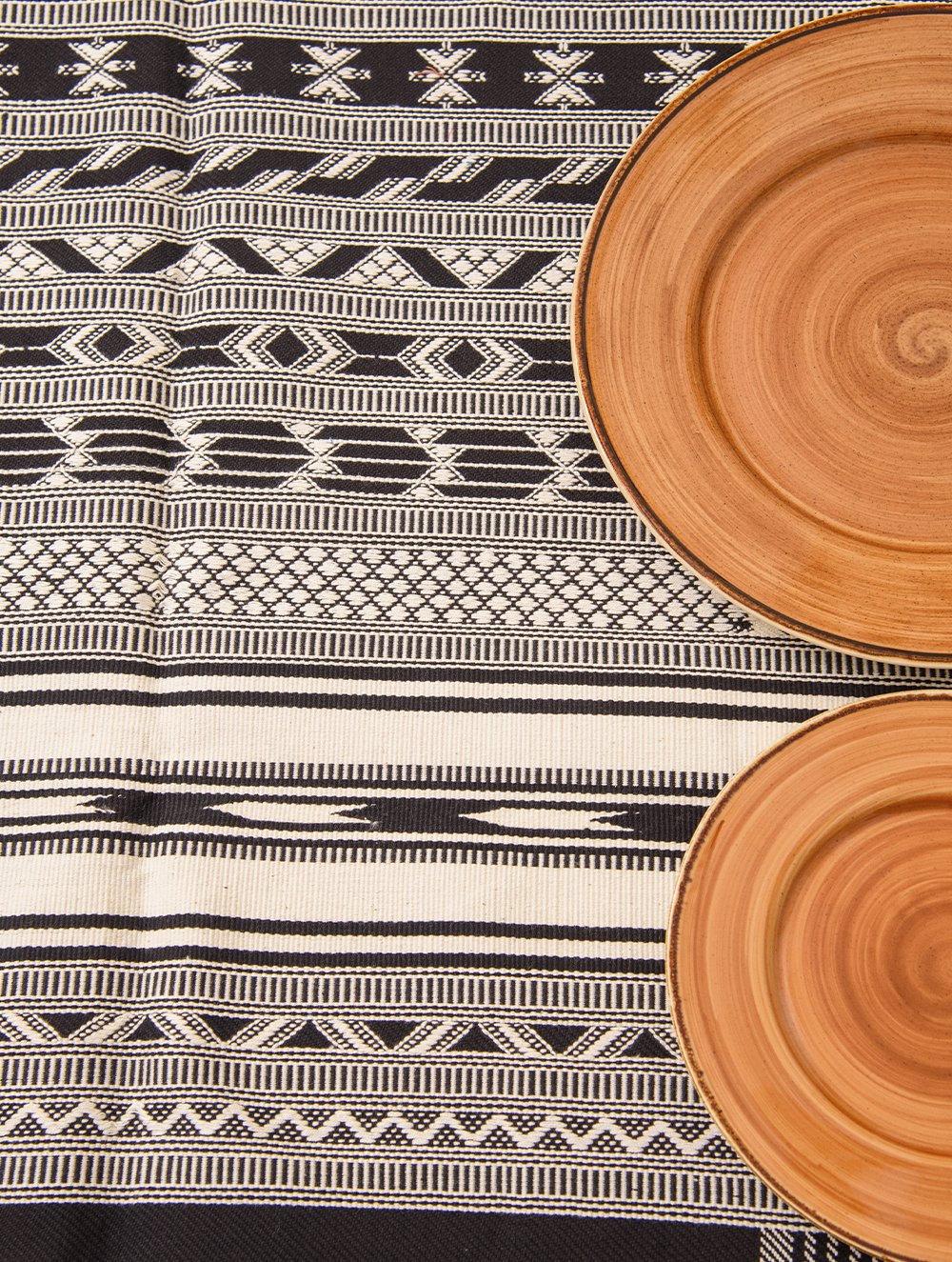 Kashida Pattu Woven Table Runner - Large