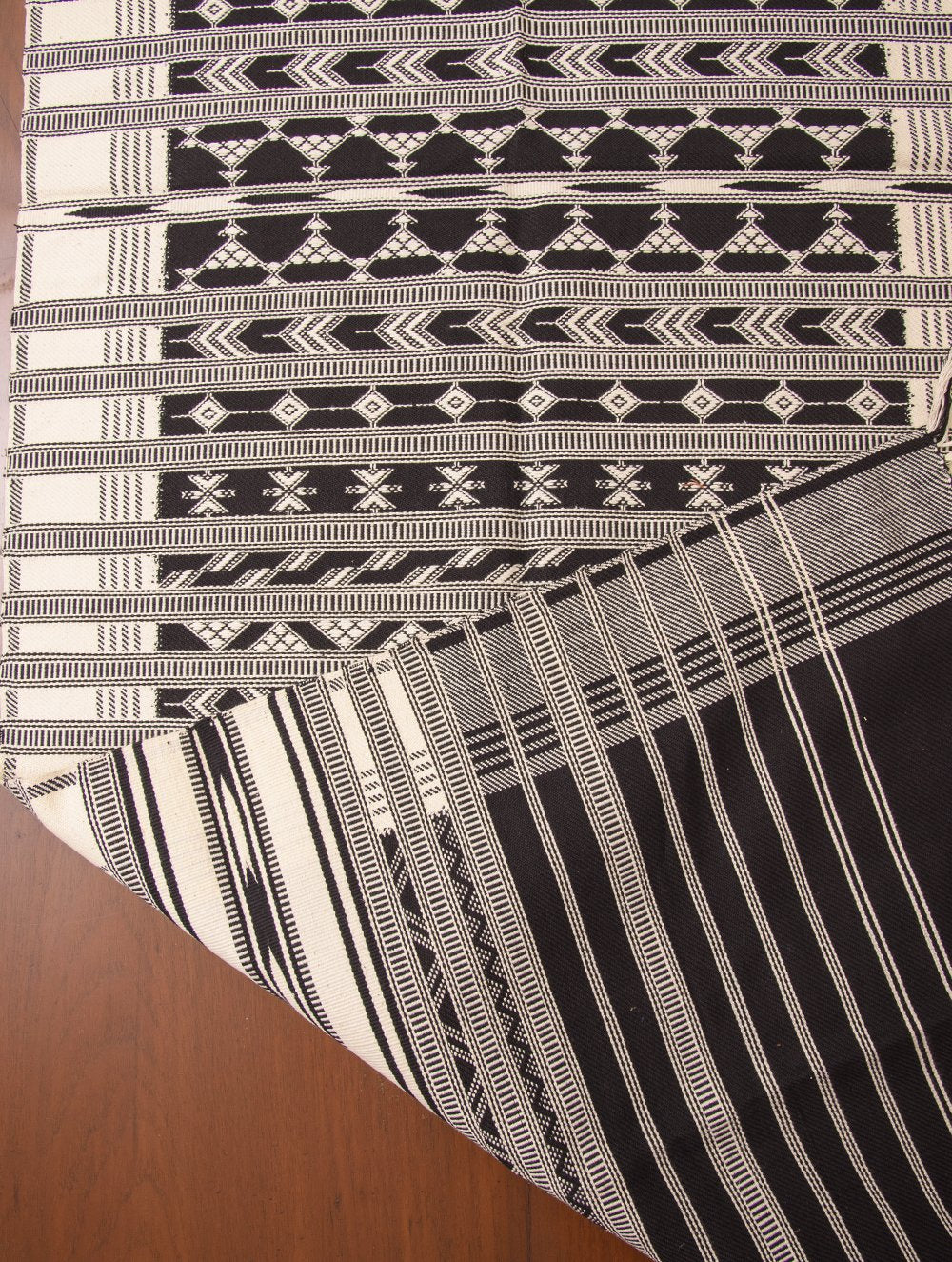 Kashida Pattu Woven Table Runner - Large
