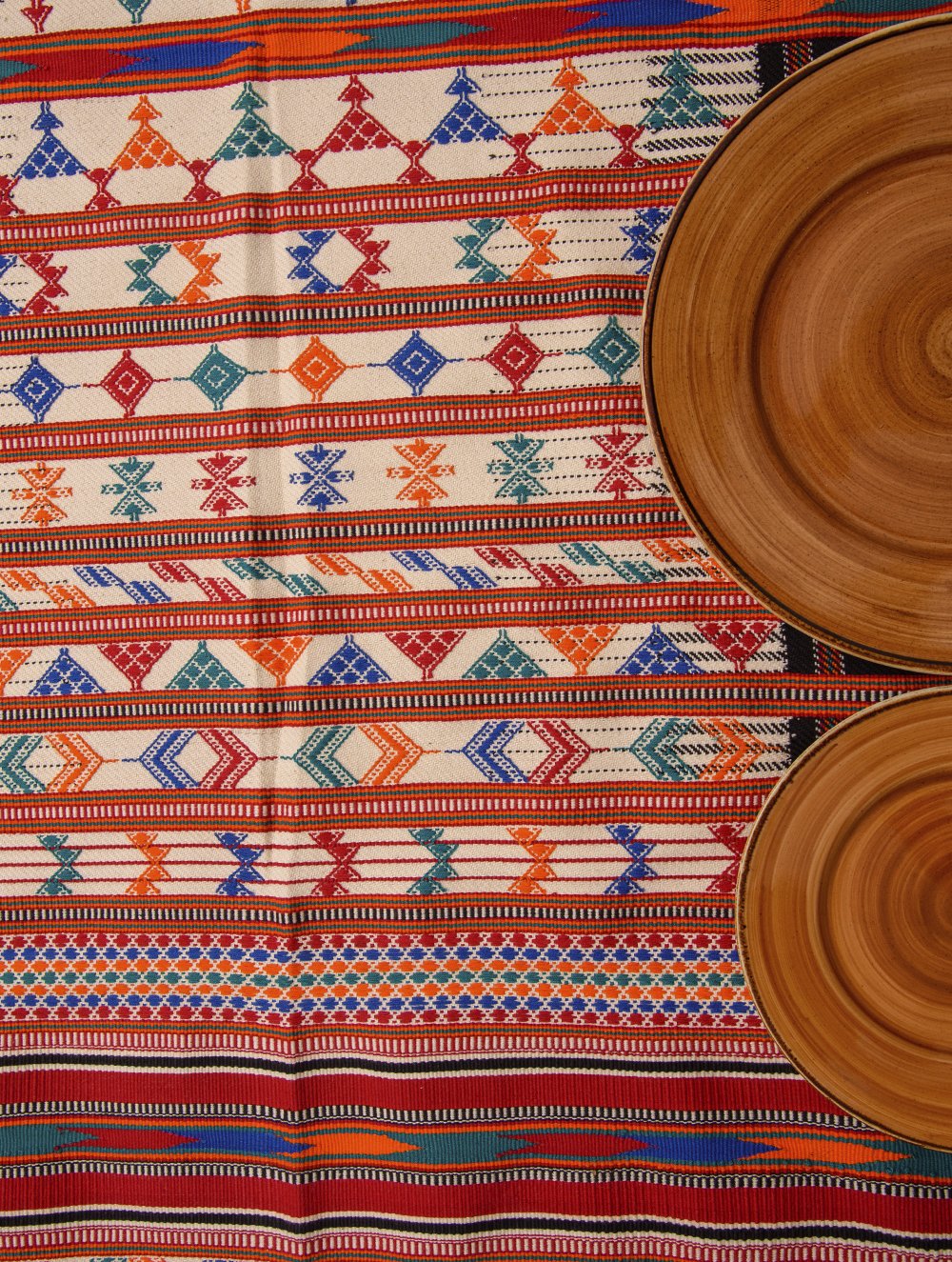 Kashida Pattu Woven Table Runner