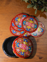 Kashmiri Art Coaster Set With Box