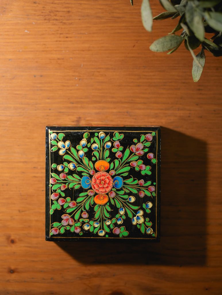 Kashmiri Art Coaster Set With Box