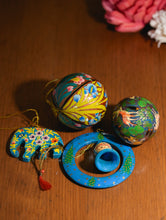 Load image into Gallery viewer, Kashmiri Art Xmas Decorations - Assorted (Set of 4)