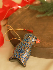Kashmiri Art Xmas Decorations - Set of 4 (3 Stars & 1 Penguin)