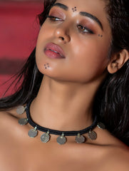 Lambani Tribal Neckpiece - 2 Paise Coins