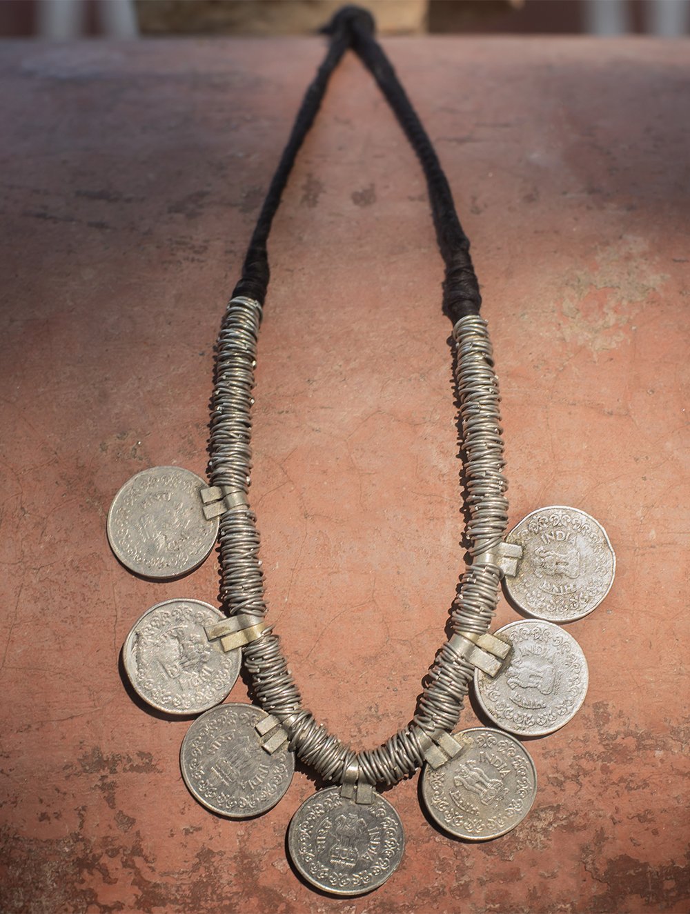 Lambani Tribal Neckpiece - 50 Paise Coins